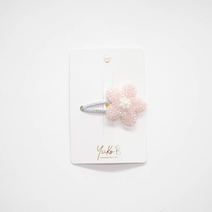 Yuko B - Wholesale Hair Clip - Kids - Rose Hair Clip - Paris Collection
