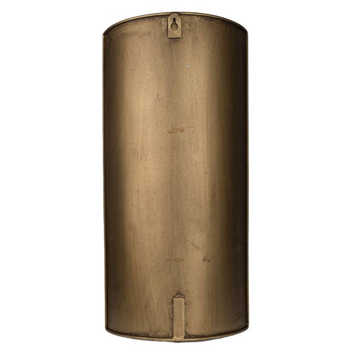 Foreside Home & Garden - Wholesale Wall Planter - SALE - Brass Boho Decor Curved Wall Planter Pot Metal