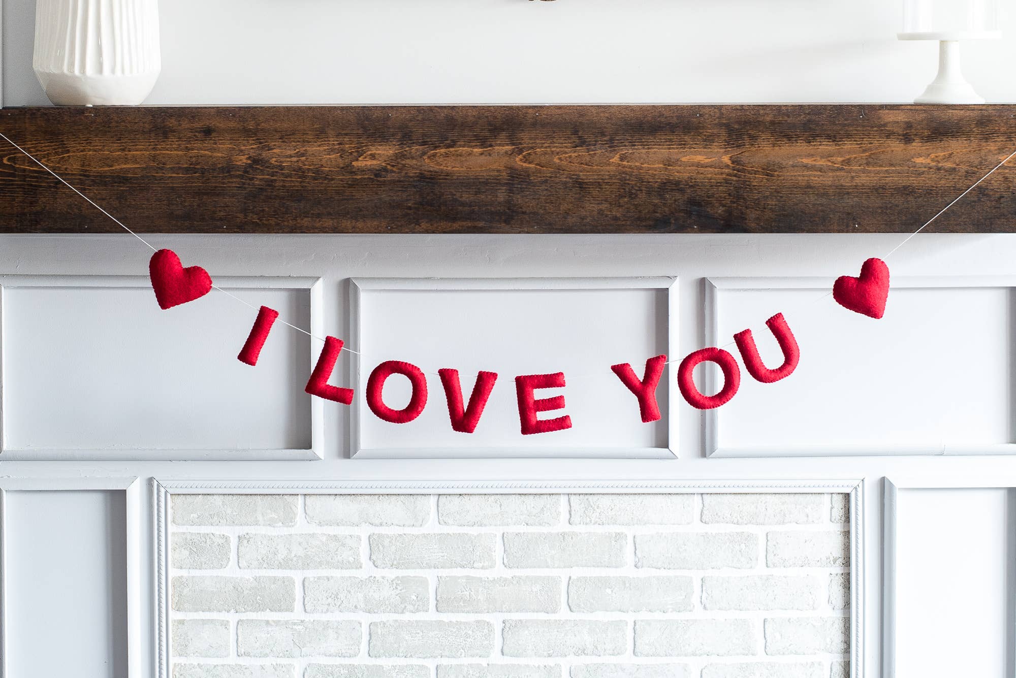 Nivas - Wholesale Bunting/Garland - (Red) I Love You Garland - Valentine's Decor1