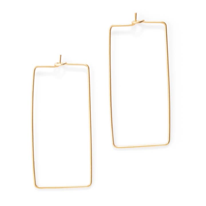 Rectangle Hoop Earrings for wholesale by MASHALLAH