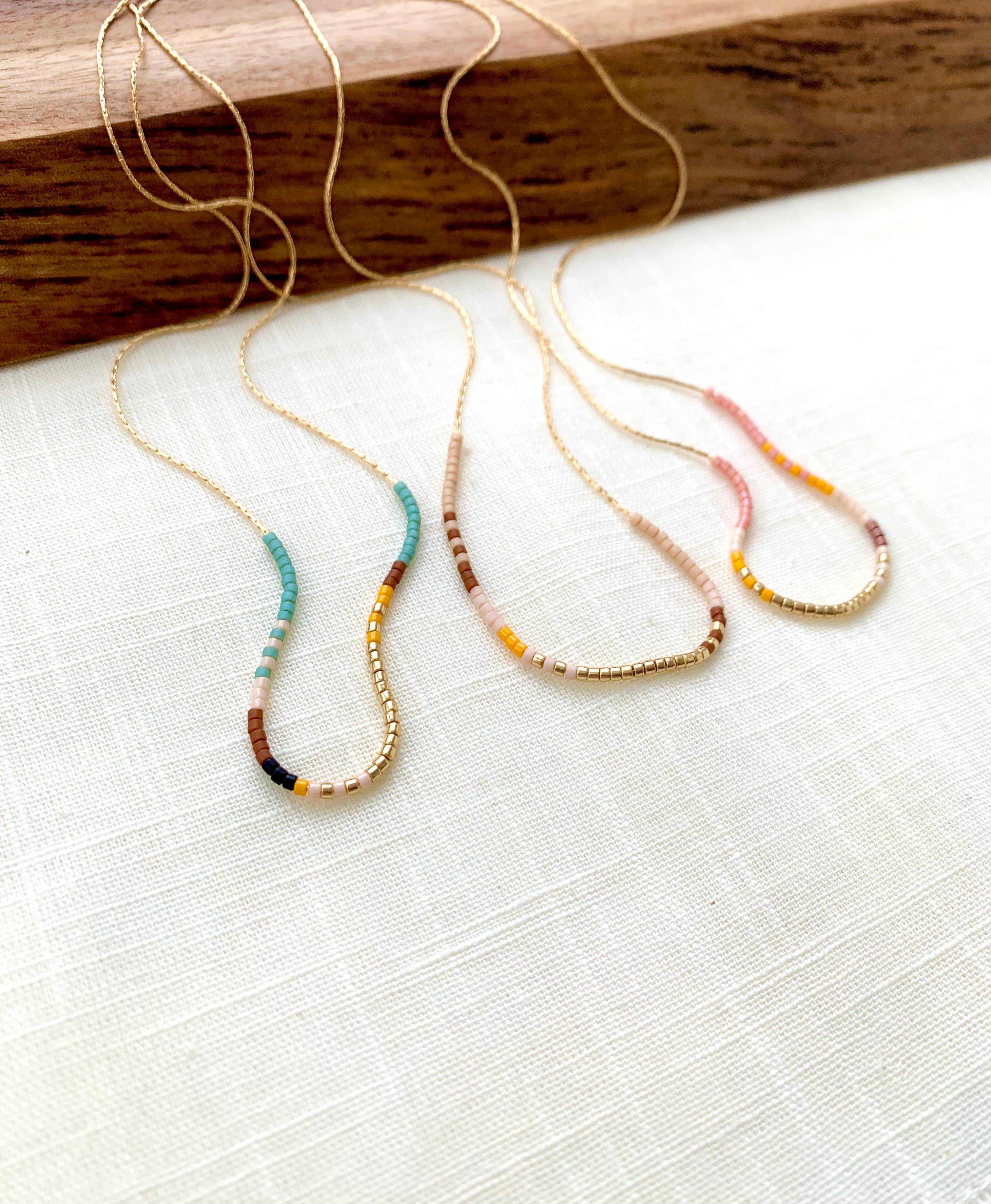 Ocean Breakup – wholesale Beaded/pearl necklace – Thin Beaded Necklace - Desert Collection5
