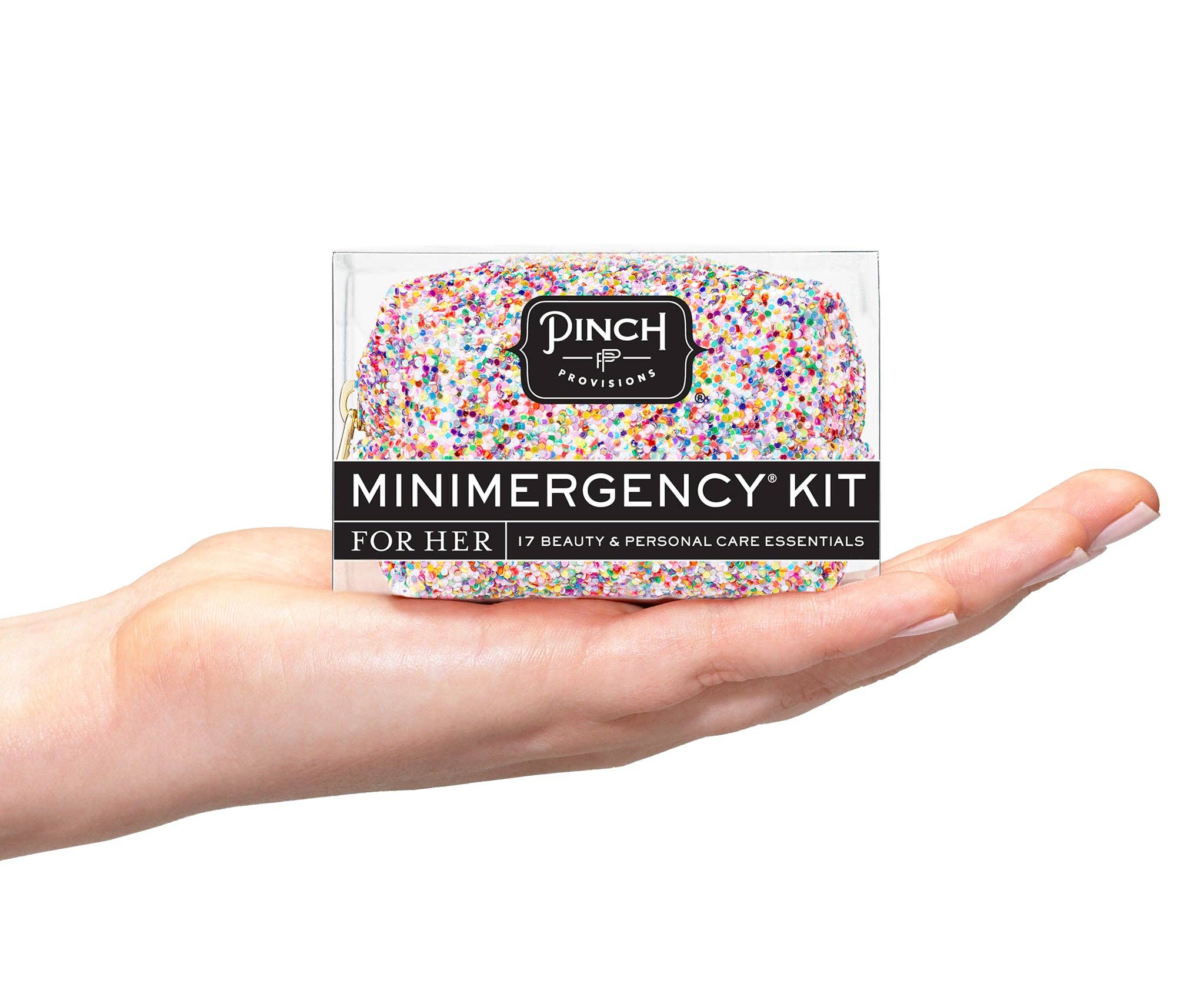 Pinch Provisions - Wholesale Pouch - Women's - Funfetti Glitter Minimergency Kit2