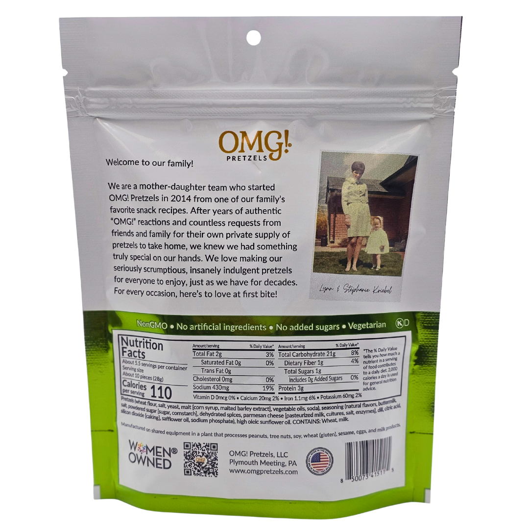 OMG! Pretzels - Wholesale Pretzels - Garlic Sourdough Pretzel Nuggets 5.5 oz1