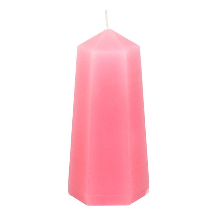 Something Different Wholesale - Wholesale Novelty Candle - Love Crystal Candle with Rough Rose Quartz