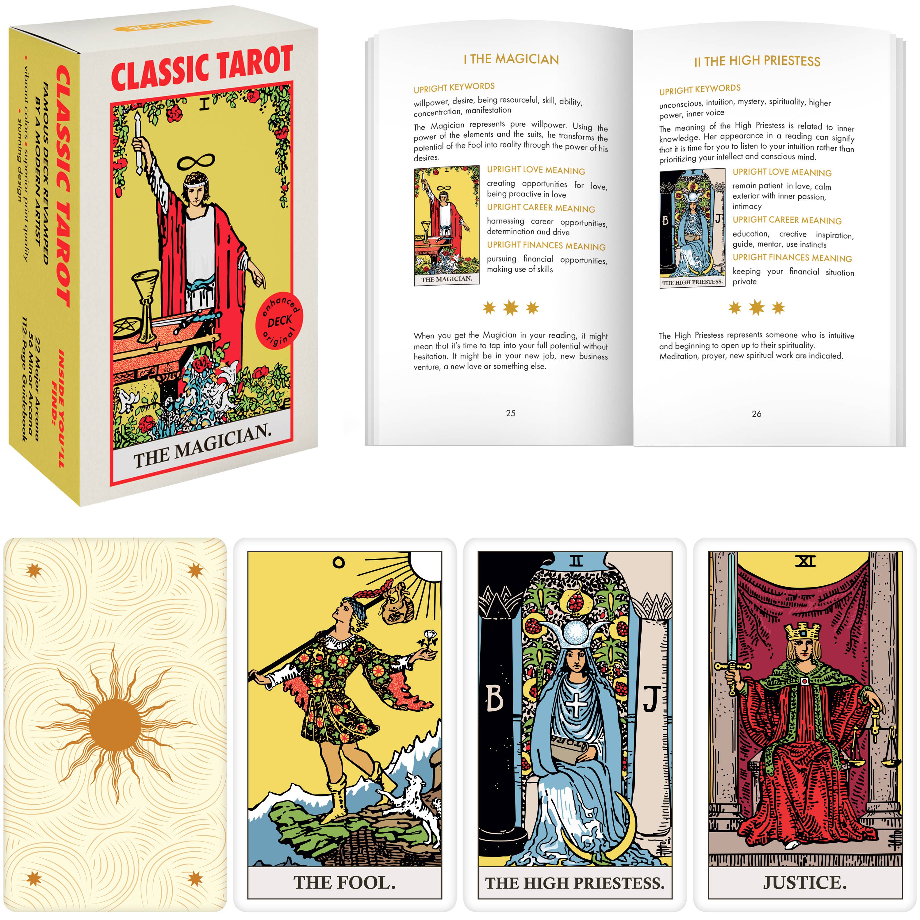 Wyspell - Wholesale Tarot Cards - Wyspell Classic Tarot Cards - Light Edition