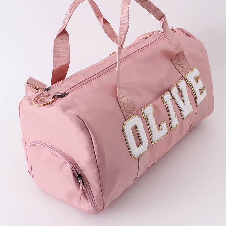 Aspen Rain Boutique - Wholesale Weekender Bag - Women's - Pink gym bag (bag only)