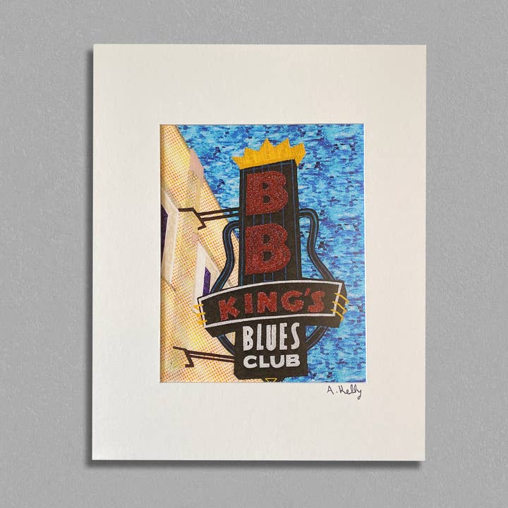 B.B. King's matted print 8x10 for wholesale by AnnaMade Designs