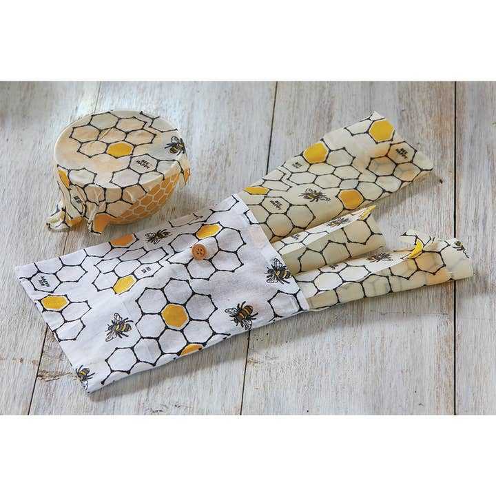 Bee Happy Beeswax Cotton Set/3 Multi Summer for wholesale by tag