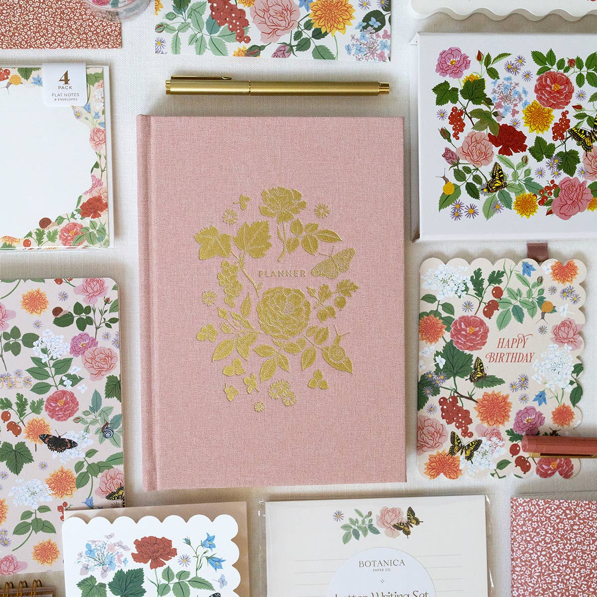 Botanica Paper Co. – Agenda por atacado – PLANEADOR SEMANAL ENCAPADO A LINHO NÃO DATADO8