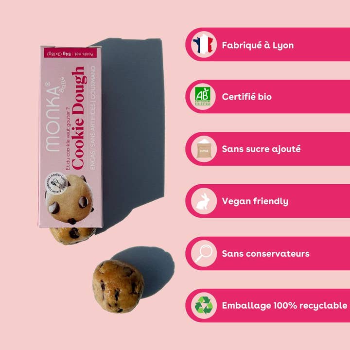 Monday Box - Wholesale Cookie - Monka Balls - Cookie Dough x12 boxes2