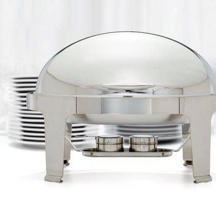 7 Qt, Oval Roll Top Chafer 103331 for wholesale by FIXTUREDISPLAYS