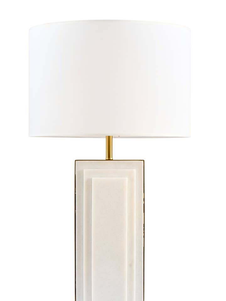 OGS-TL354 Table Lamp WHITE MARBLE for wholesale by The Art of Creating Inc