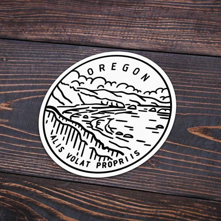 Oregon Sticker for wholesale by Albion Mercantile Co.