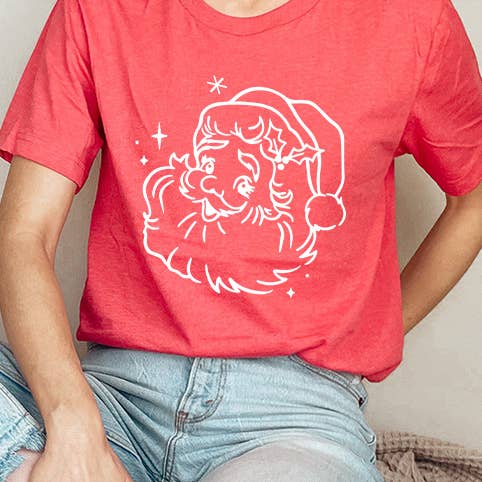 Jolly Santa Christmas Graphic Tee for wholesale by Select Apparel