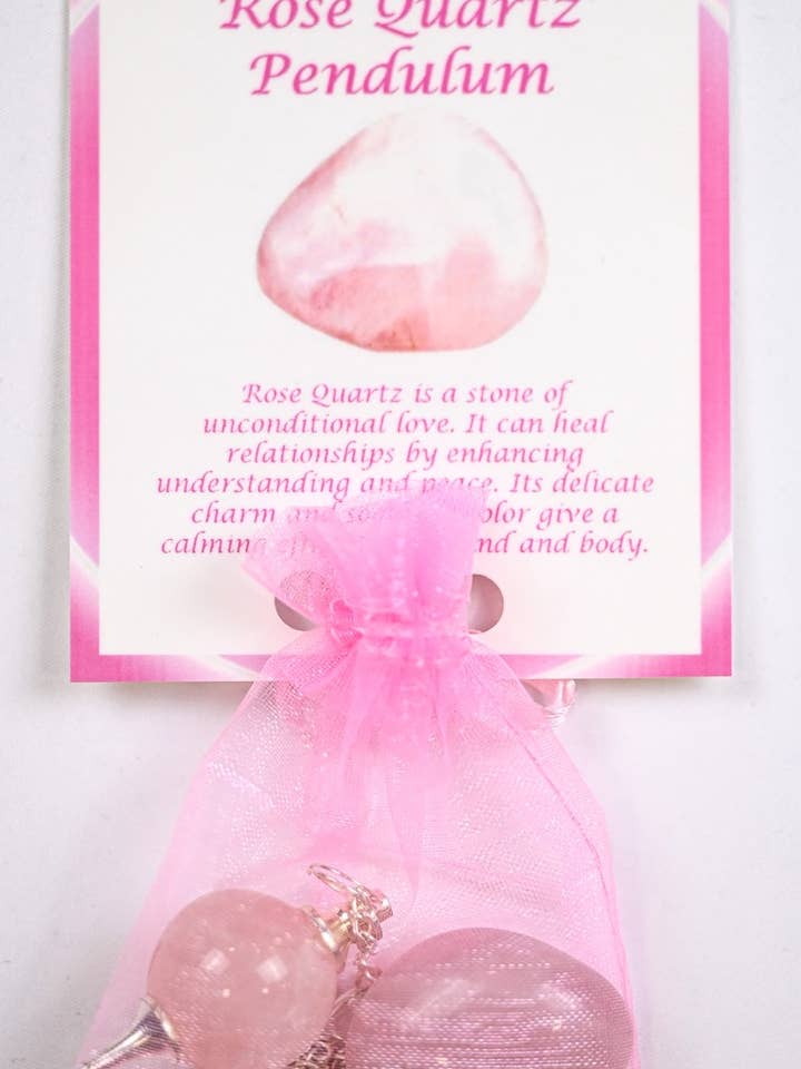 Rose Quartz Pendulum for wholesale by VPS Stones Inc.
