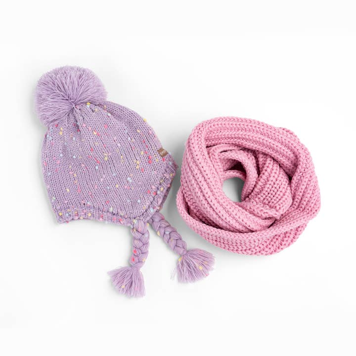 Peppercorn Kids - Wholesale Scarf - Kids - Girls Knit Infinity Scarf - Pink - For Kids All Ages, 3y + 2
