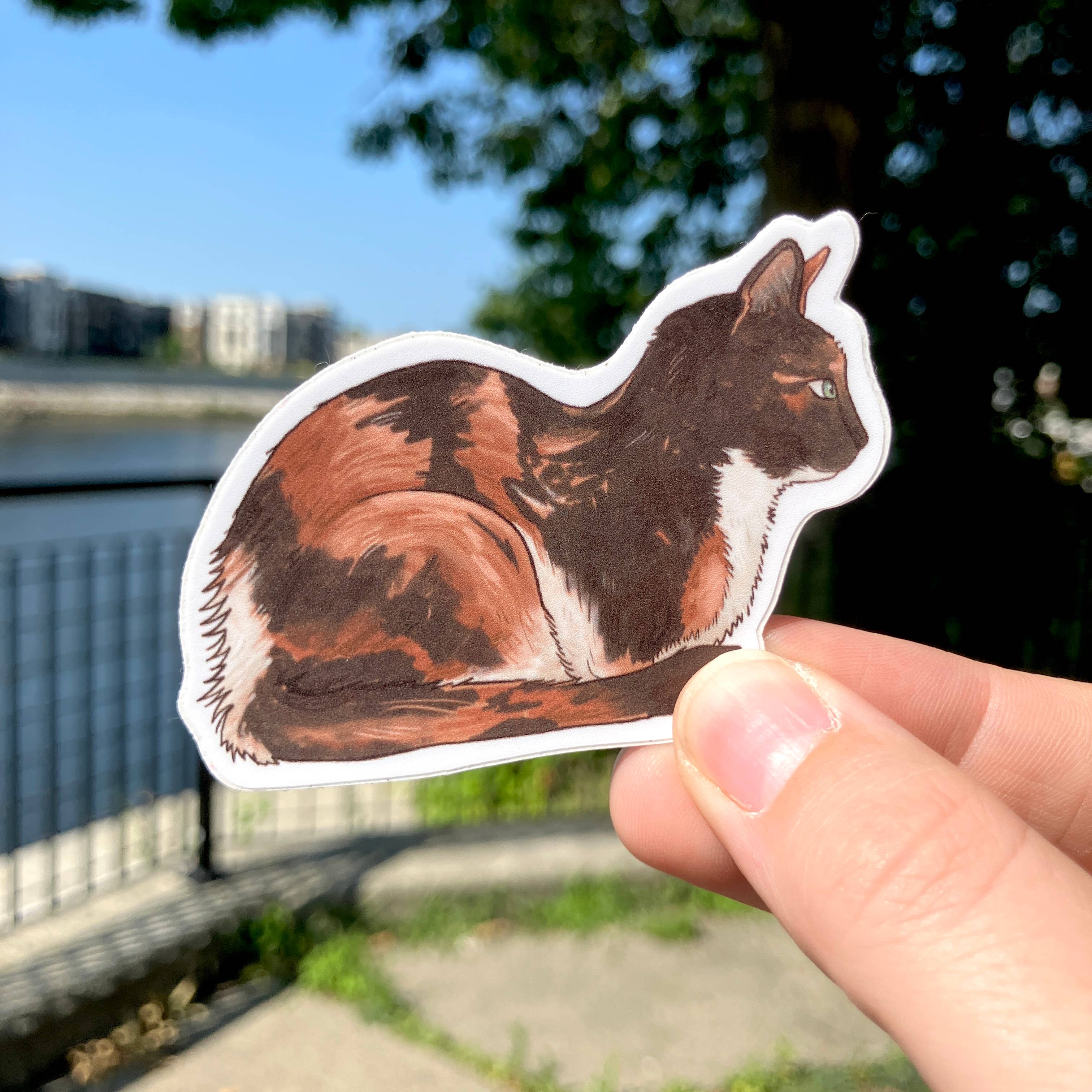 Art Fimbel - Wholesale Sticker - Calico Cat Loaf, Premium Vinyl Sticker5