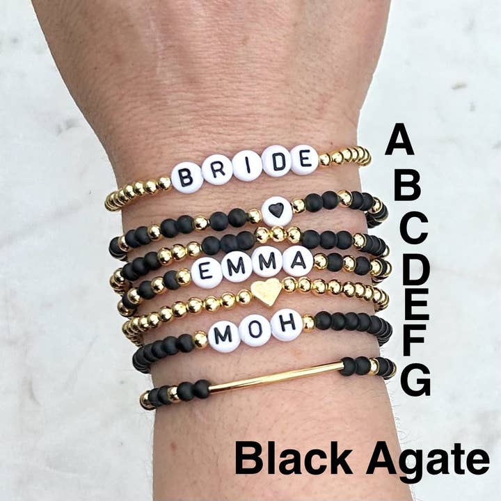 Simply Stated NY - Wholesale Beaded Bracelet - Custom Word Friendship Bracelets