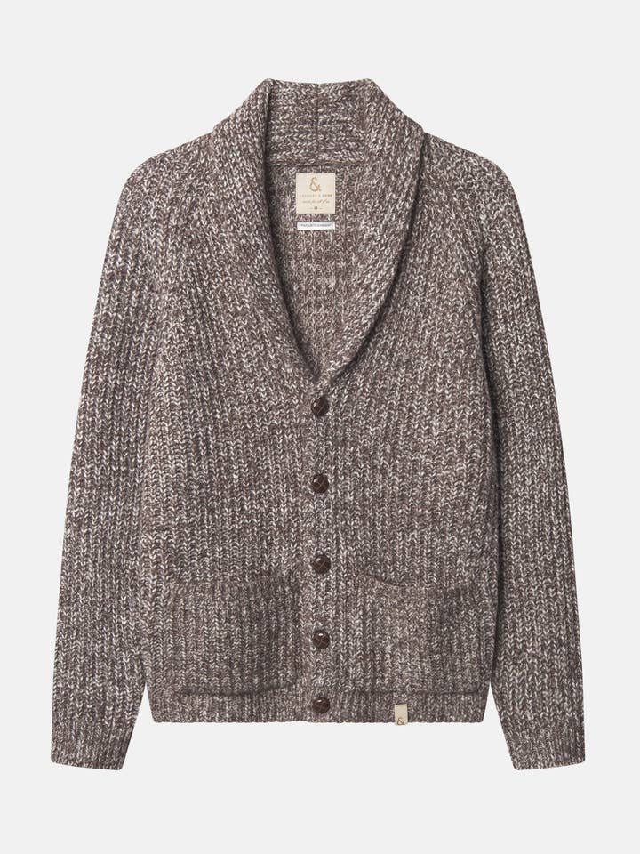 Mouliné Vest - Walnoot voor wholesale door COLOURS & SONS