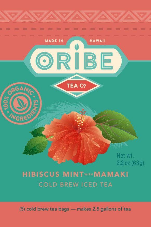 Oribe Tea Co. - Wholesale Tea Bags - Hibiscus Mint with Mamaki | Cold Brew Tea1