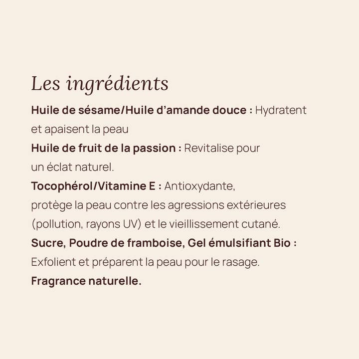 Shavest - Vente Gommage/exfoliant pour le corps - Exfoliant Framboise d’Avant Rasage