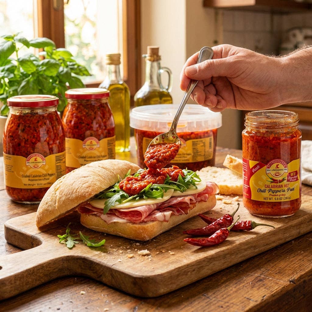 Wholesale Italian Food - Wholesale Dried Spice - TuttoCalabria Crushed Calabrian Chili Peppers Tub4