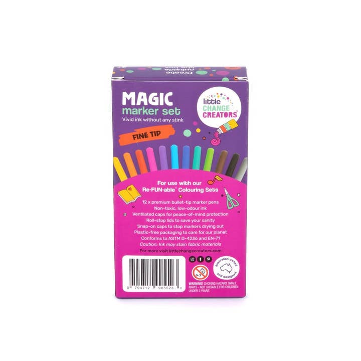 Little Change Creators - Wholesale Markers - Kids & Baby - MAGIC MARKERS - Fine Tip | Pens for Drawing + Colouring3