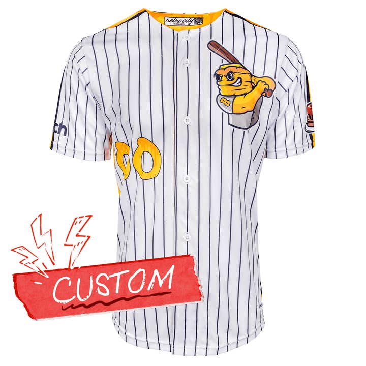 Maglia della Lega di Baseball San Diego Brunch Seamhead (Casa) *PERSONALIZZATA* per la vendita all'ingrosso da parte di Seamhead Swag