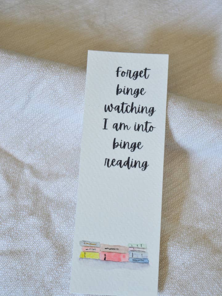 Marque-page Empilement de Livres à Dévorer pour la vente par Danielle Tanksley Art