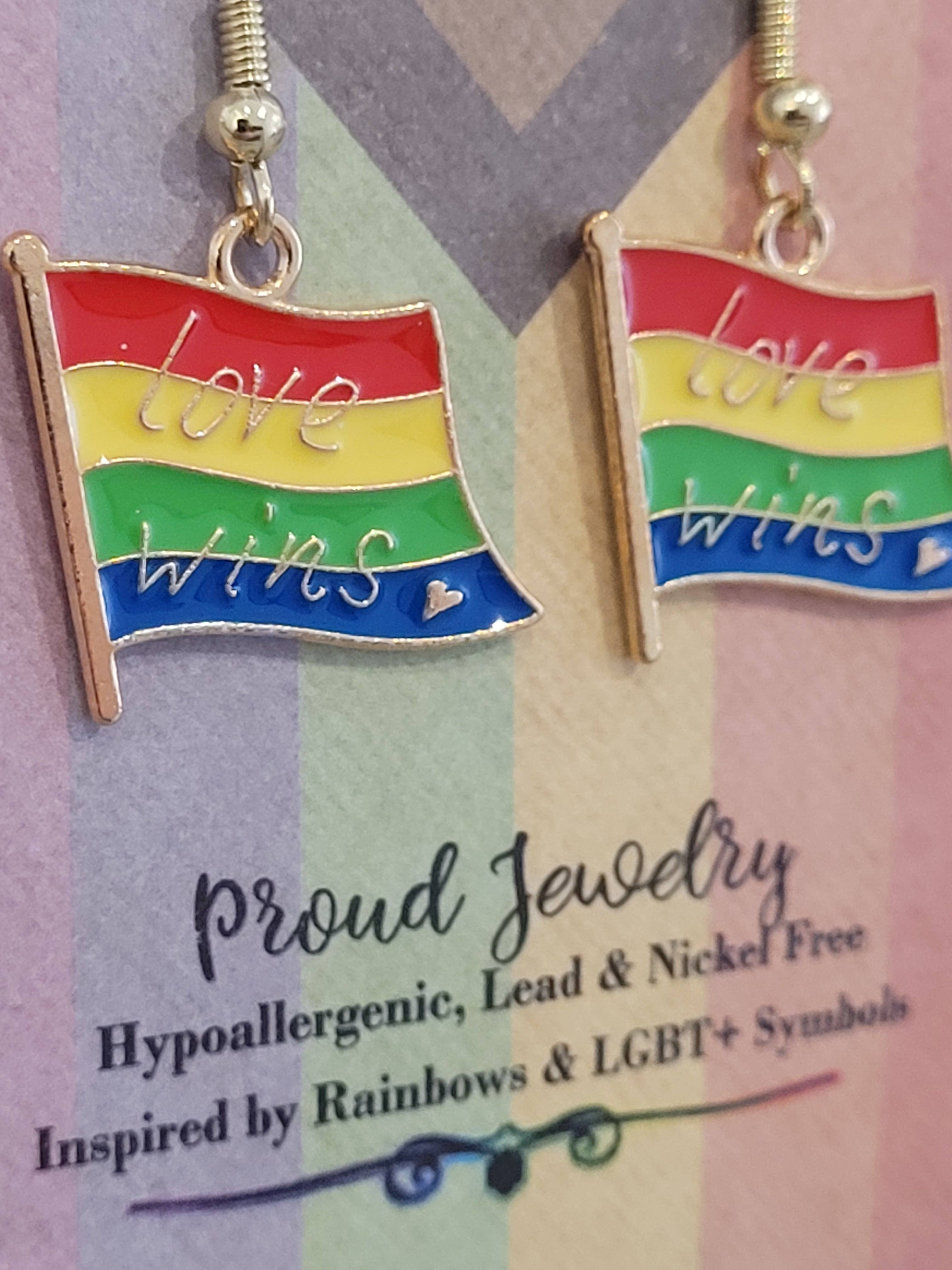 Con-Quest Crafts – wholesale Smycken – Rainbow Pride Örhängen & Halsband - LGBTQIA+-inspirerade 4