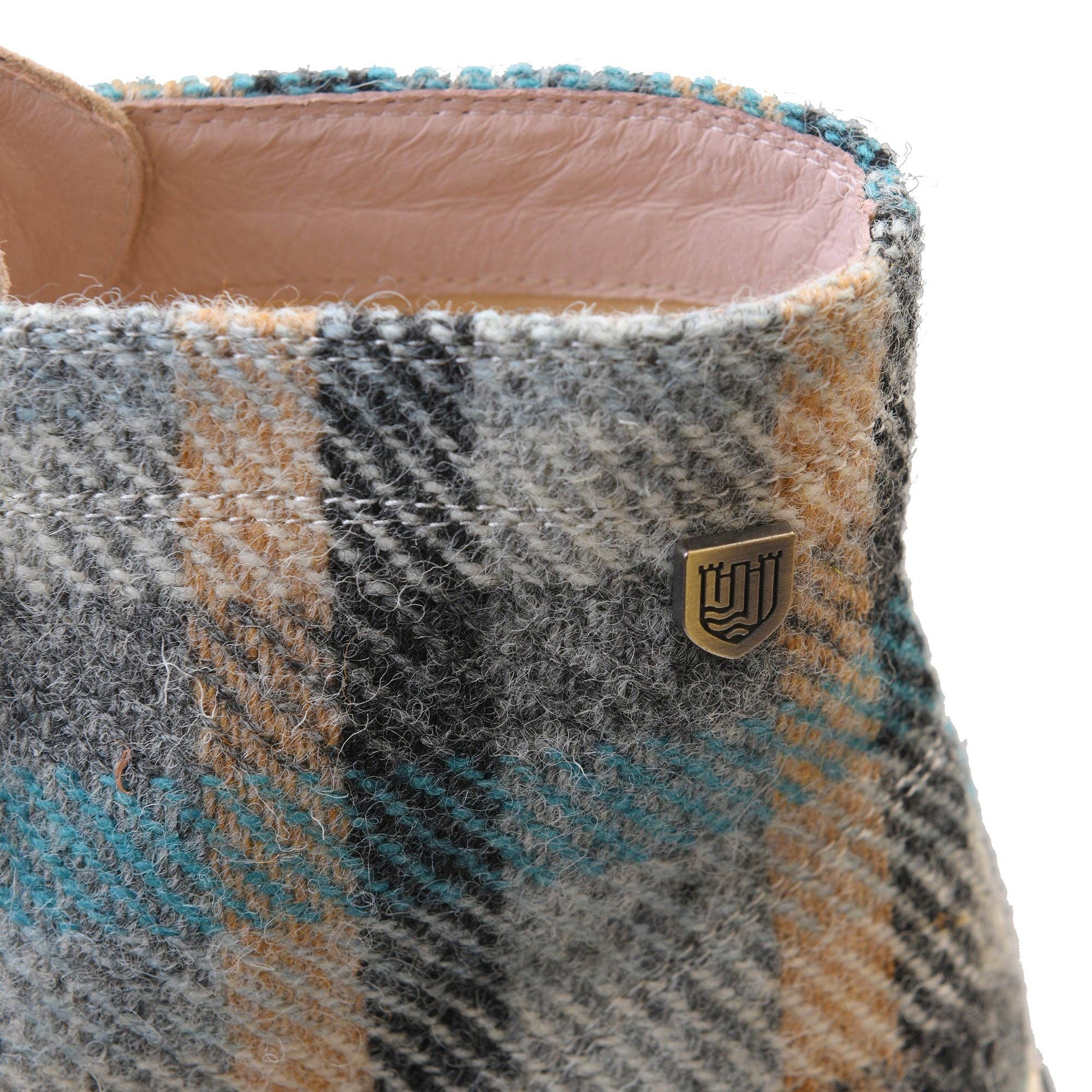 Islander - Vente Baskets tendance – femme - The Blair - Baskets hautes en Harris Tweed authentique15