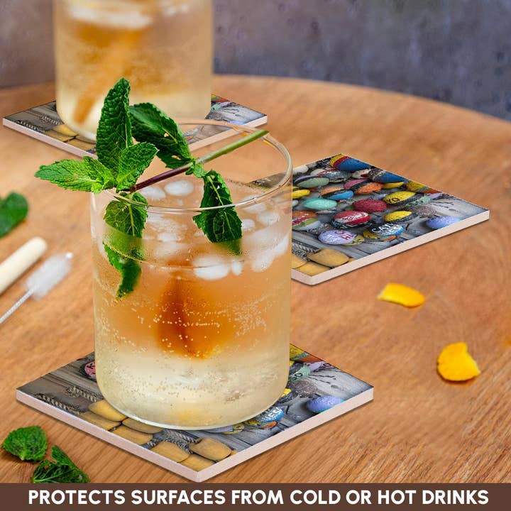 3dRose - Wholesale Coasters - 3dRose, Buoys in Key West, Florida, USA, Coaster2