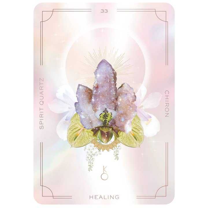 Red Wheel/Weiser LLC - Wholesale Tarot Cards - Astral Realms Crystal Oracle: A 33 Card Deck and Guidebook