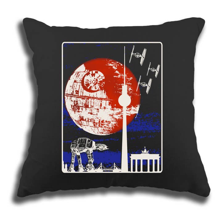 That's No Moon Berlin Pillow Cover for wholesale by Meeplings | Handmade in Berlin