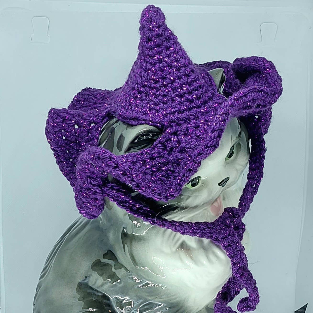 Glitter Ghost Clothing and Accessories – chapéu - Cão por atacado – Chapéu Crochet Brilha - Chapéu de Gato - Chapéu de Pet10