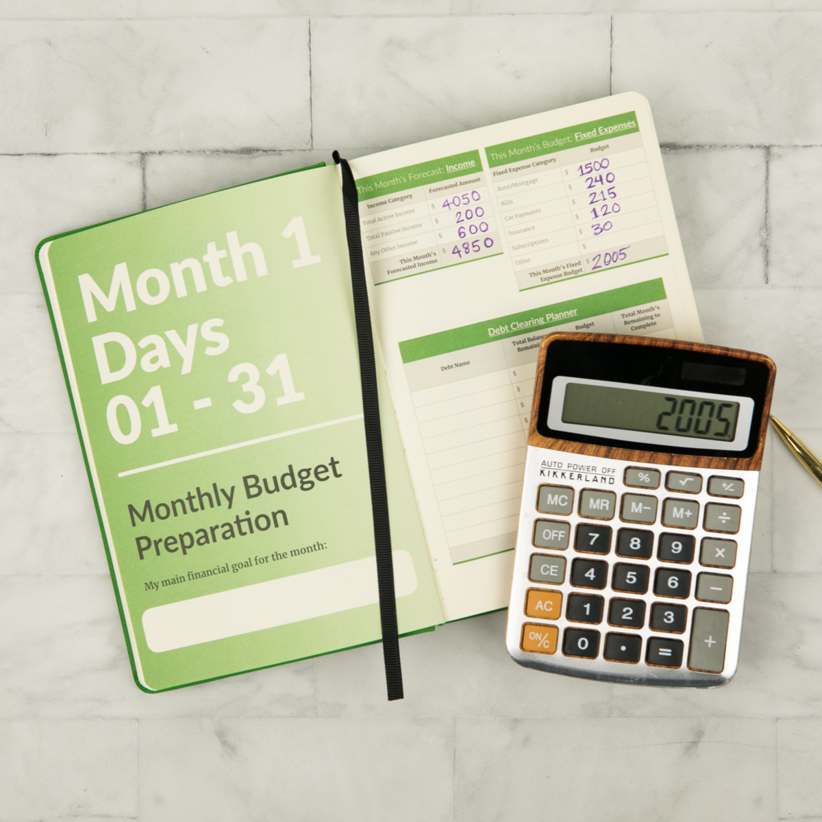 Habit Nest – Großhandel Tagebuch – Die Budgeting Sidekick Journal Series (Bände 1 & 2)1