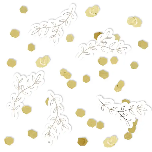 Hootyballoo by Club Green - Wholesale Confetti - Gold Vine Confetti 14G0