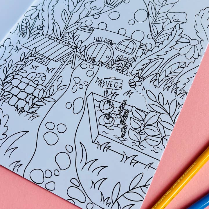 Pixiecraft – wholesale Colouring and activity book – adult – Fairy Colouring Book- Tiny Homes a Fantasy Colouring Book for Adults and Kids7