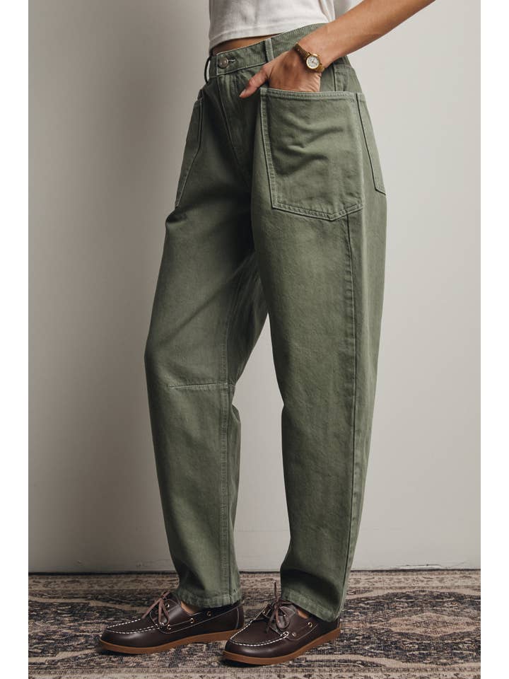 Forte - Wholesale Jeans - Women's - High Rise Barrel Utility Jeans FP0004 3