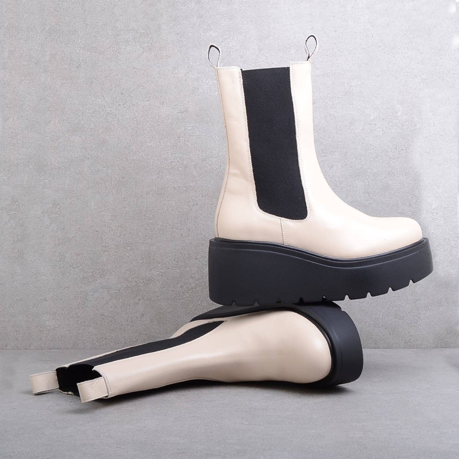 KMB Shoes - Wholesale Chelsea Boots - Women's - Jena Sand1