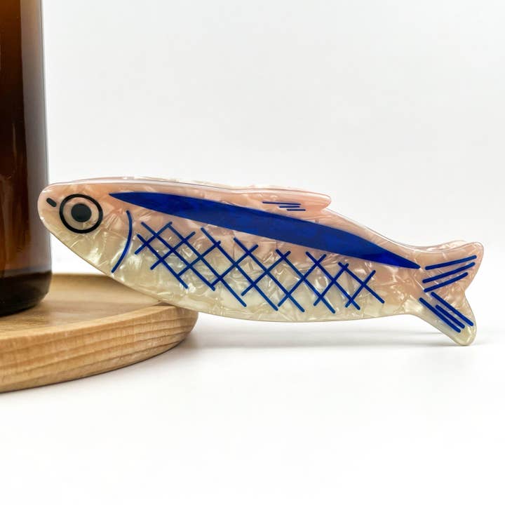 Sardine Sardine-Shaped Hair Claw Clip, Ocean Style Hair Clip for wholesale on Faire4