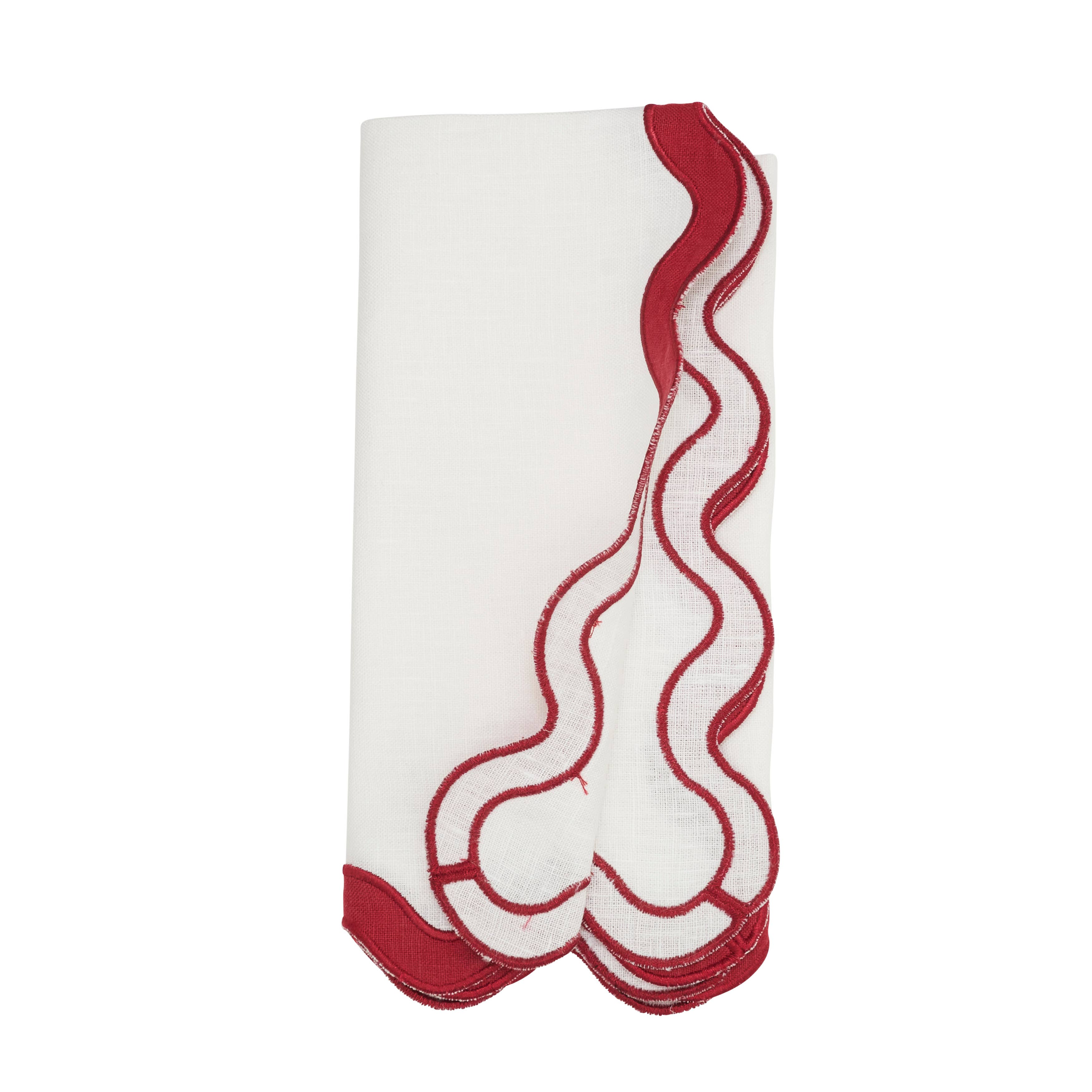 Saro Lifestyle – wholesale Dinner & cloth napkin – Linen Ric-Rac Border Dinner Napkin5