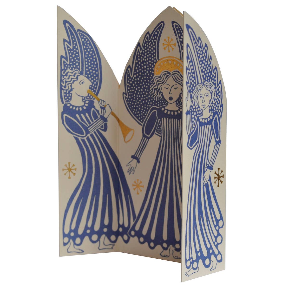 Cambridge Imprint - Wholesale Christmas Card - Extra Special Choir of Angels Triptych Card2