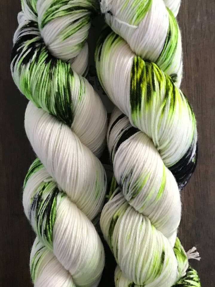 Green Hell- Nomad Sock for wholesale by Black Cat Fibers