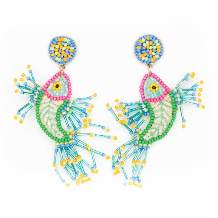 Colorful Fish Earrings for wholesale by Beth Ladd Collections
