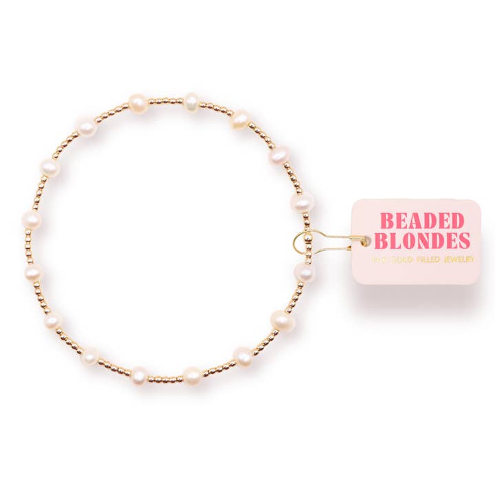 Chevillière Lolo Pearl en Or pour la vente par Beaded Blondes