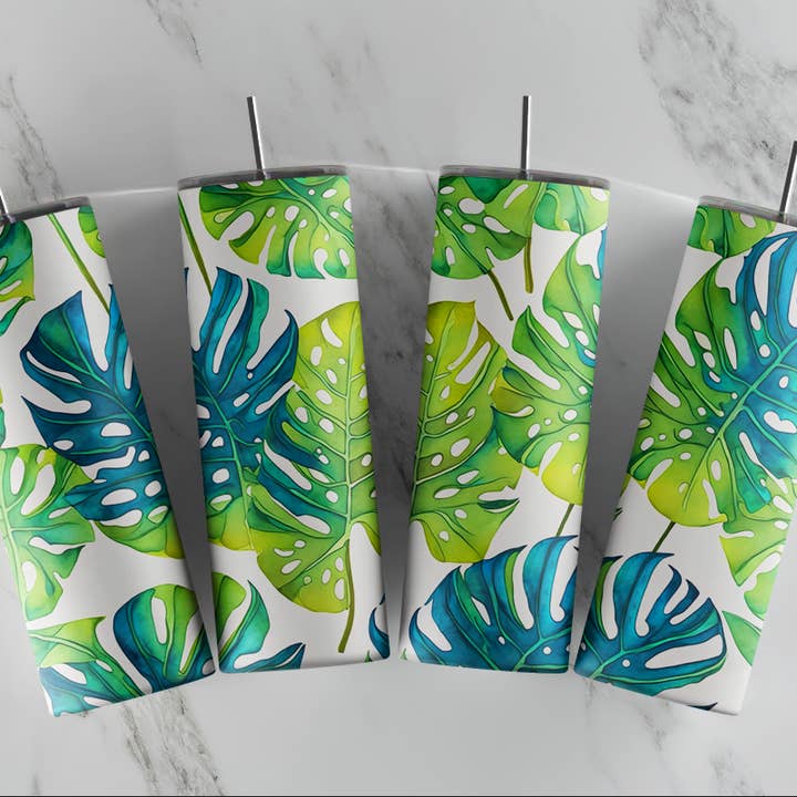 Gobelet Feuilles Lumineuses, Gobelet Feuilles de Plante, pour la vente par So Peachy Designs