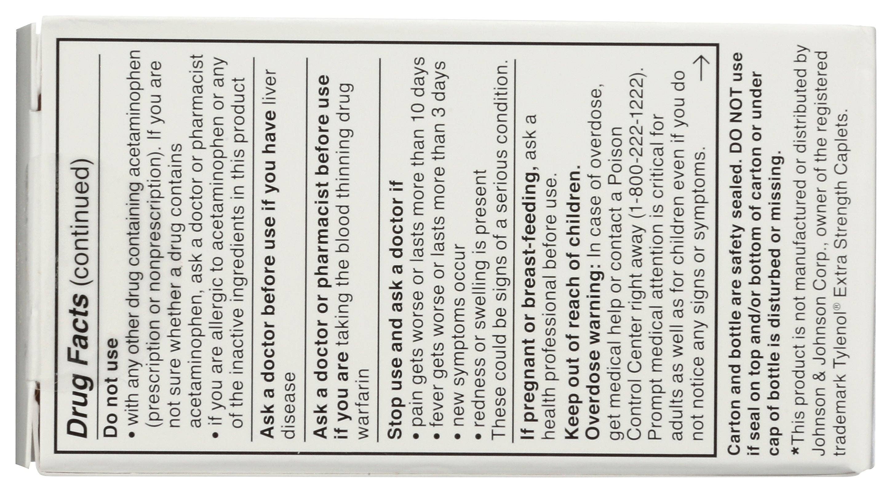 Everyday Supply Co - Wholesale Oral Supplement/Vitamin - GENEXA ACETAMINOPHEN EXTRA1
