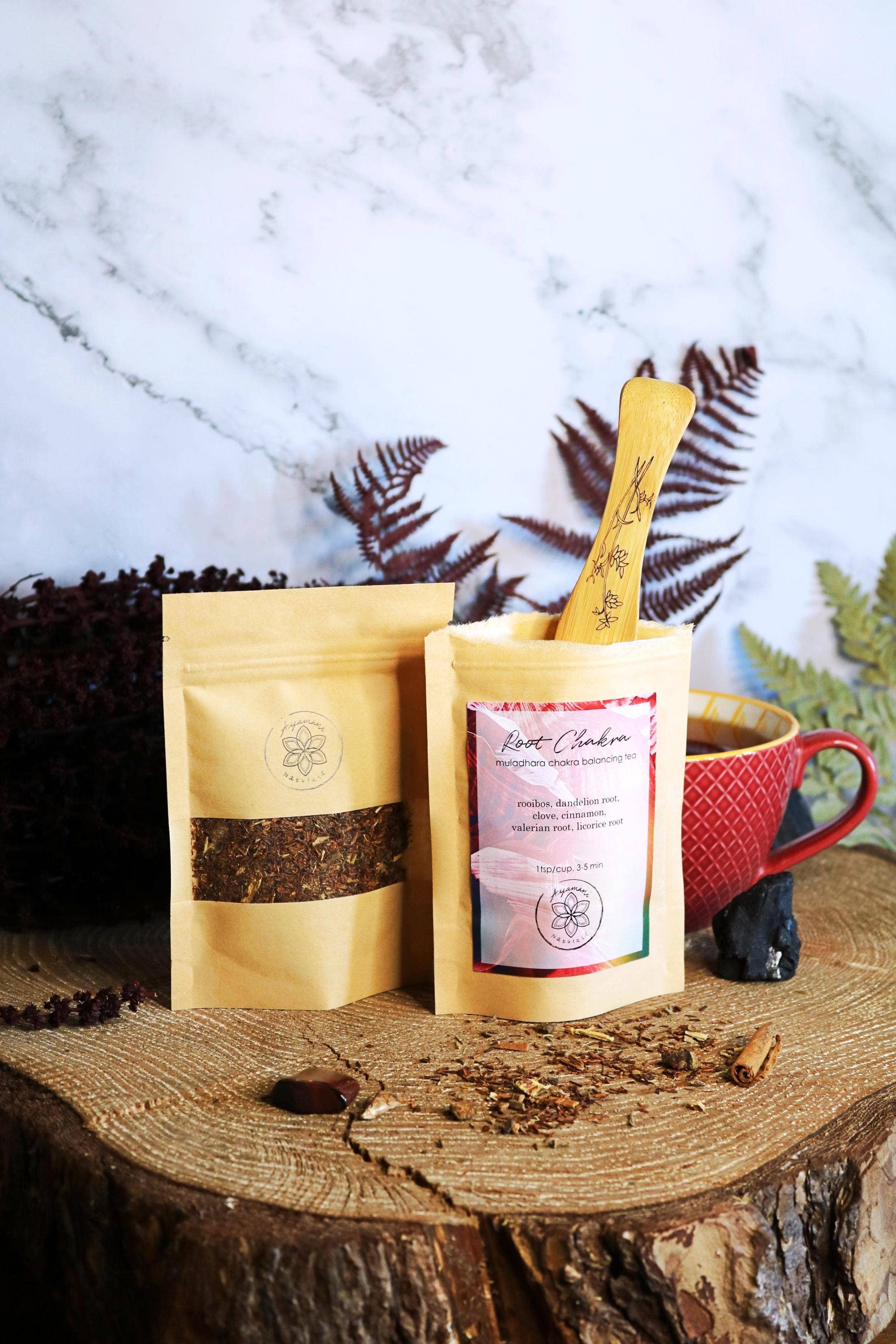 Ayamani Naturals - Wholesale Loose Tea - Root Chakra Balancing Herbal Tea with Rooibos and Valerian4