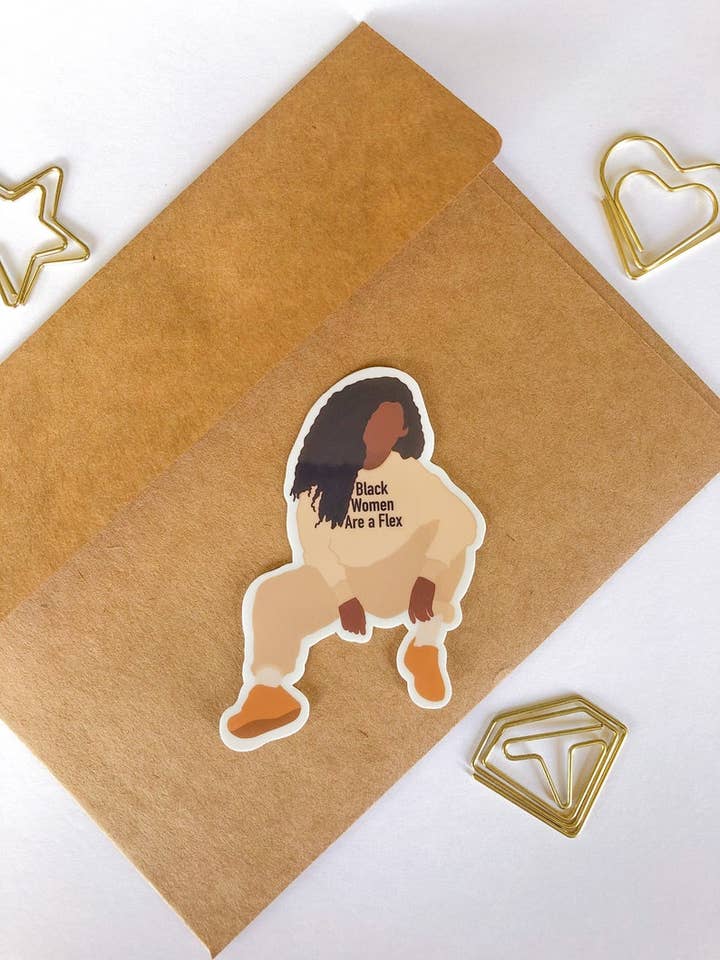 Black Girl Magic Vinyl Sticker for wholesale by Adaeze and Company LLC